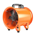 Portable 8-inch axial flow fan with 5-metre air duct for industrial dust removal