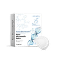 Four nano microneedle skincare patches with herbal ingredients including paeonia lactiflora root and ginger extract