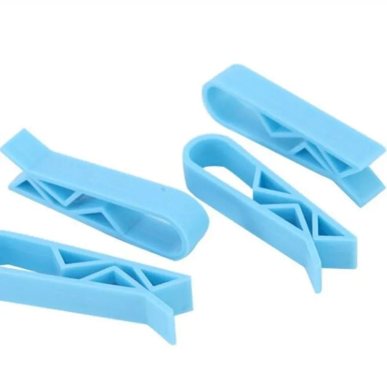 PP plastic non-slip clip for fixing garbage bags to the side of a bin.