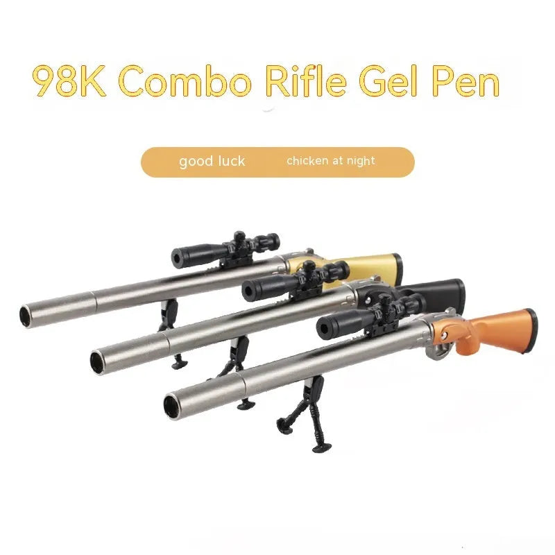Marvel Chicken 98K Sniper Rifle themed gel pen with 0.5mm tip, in Ace Agent Black or Blue ink.