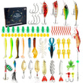 24-piece Christmas themed fishing blind box set with metal lures and tackles