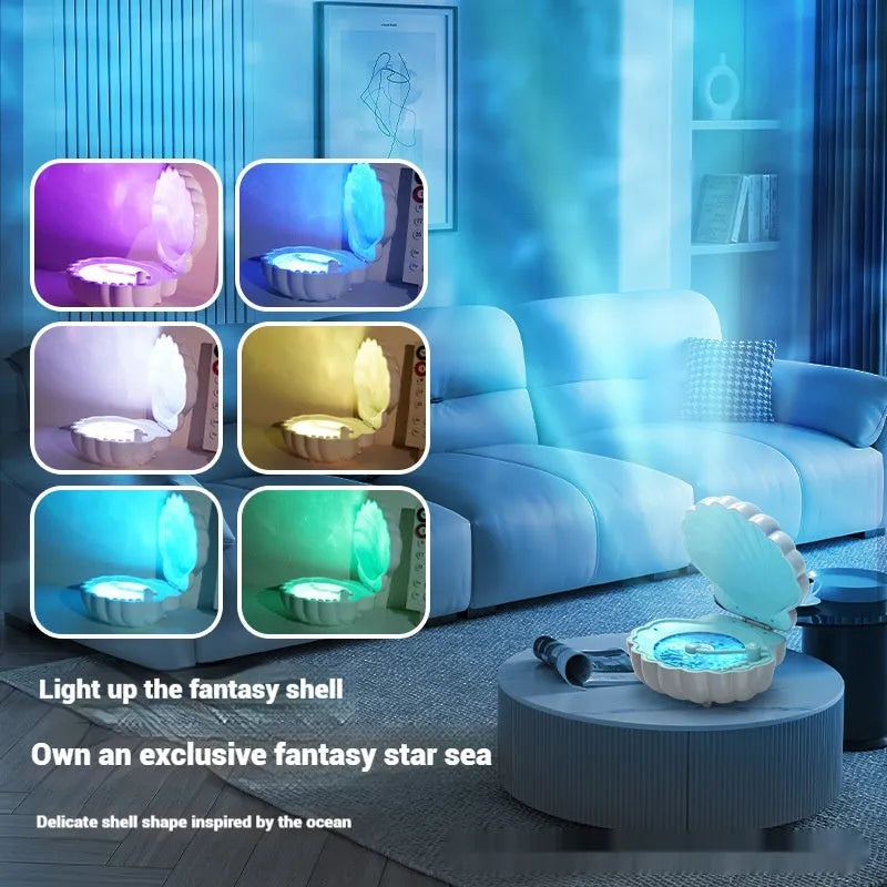 Retro vinyl record player shell lamp in blue colour option showing record player design with lighting features