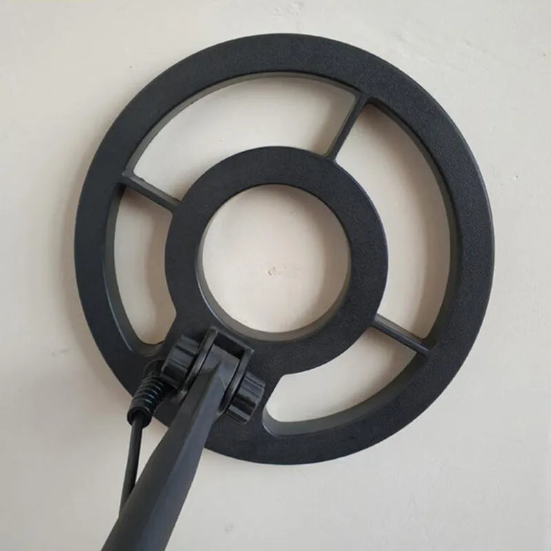 GC1028 black and yellow professional metal detector with LCD screen and waterproof search coil.