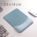 Square silicone gel wrist rest mouse pad with cloth surface and non-slip base