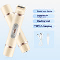 Painless Dual-Head Women's Electric Shaver - Automatic Body Hair Trimmer for Face, Lips, Underarms, Legs & Bikini Line (USB Rechargeable)