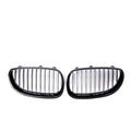 BMW 5-Series carbon fibre style front grille set for E39 E60 E66 models