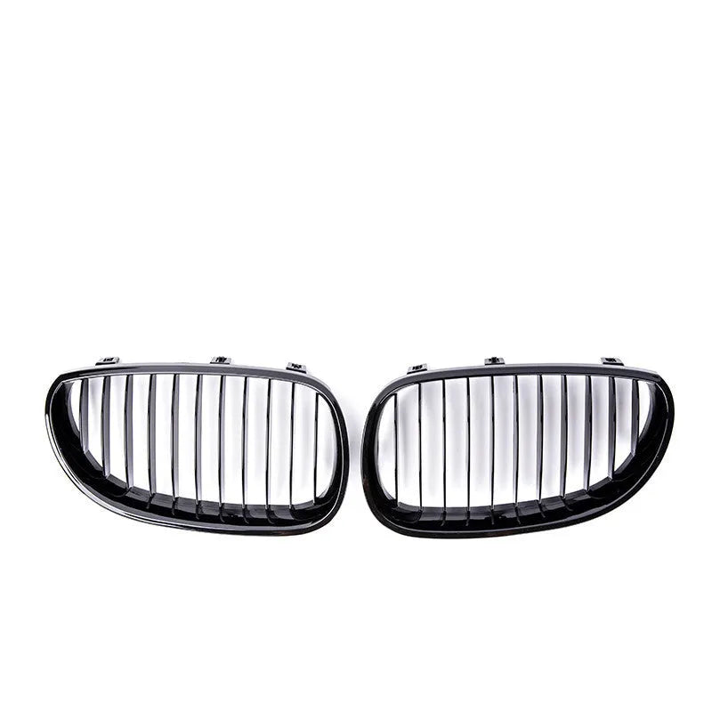 BMW 5-Series carbon fibre style front grille set for E39 E60 E66 models