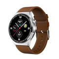 Smartwatch with 1.28-inch touch screen showing health metrics on display with silicone strap