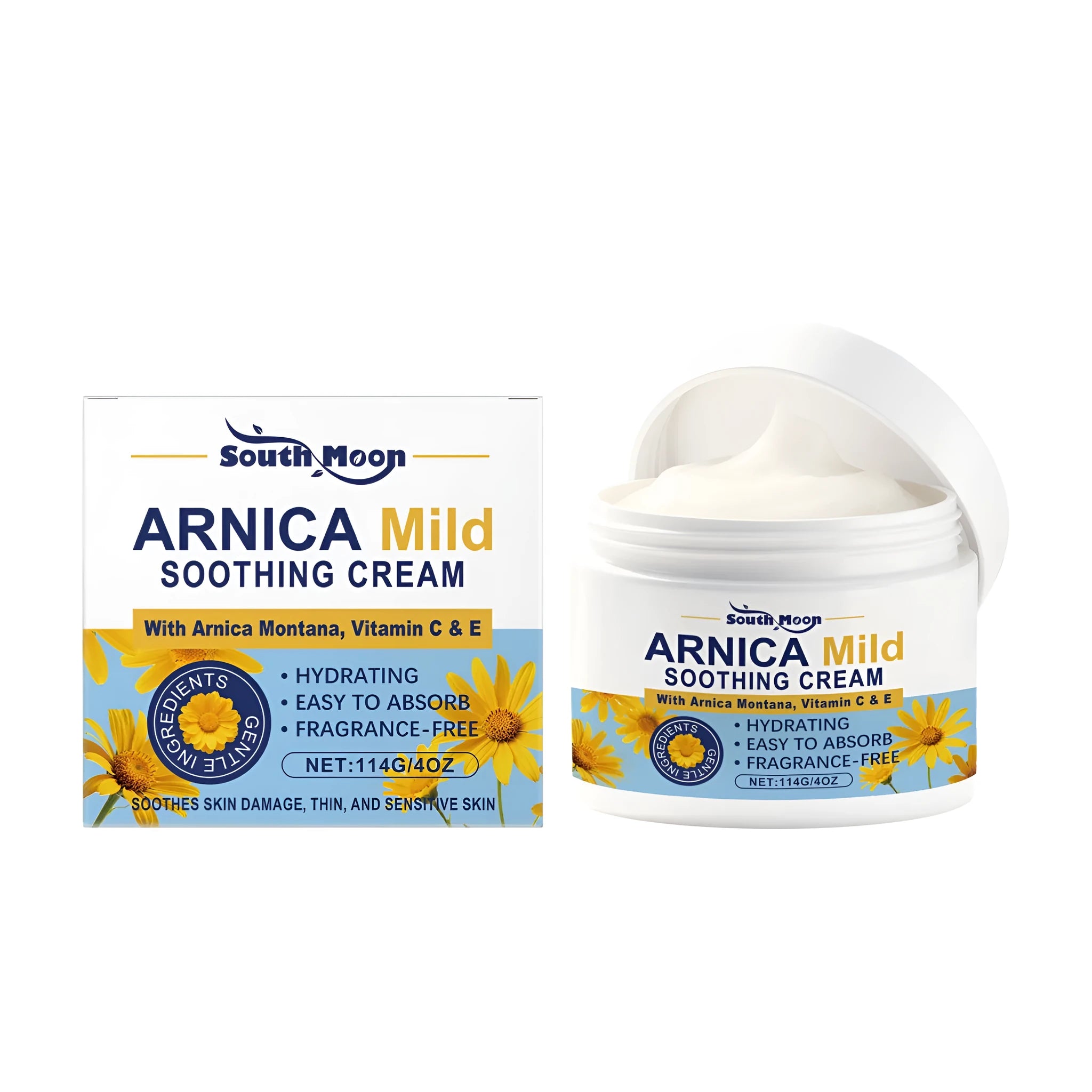 Soothing repair cream 114g tub with tocopherol ascorbic acid and Arnica extract