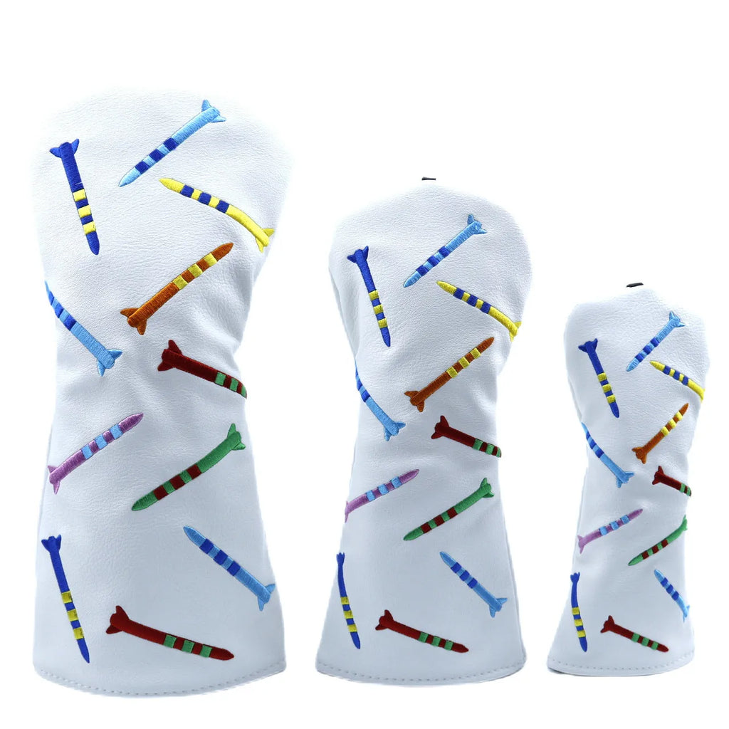 Set of black PU golf training poles shown in large, medium, and small sizes on a plain background.