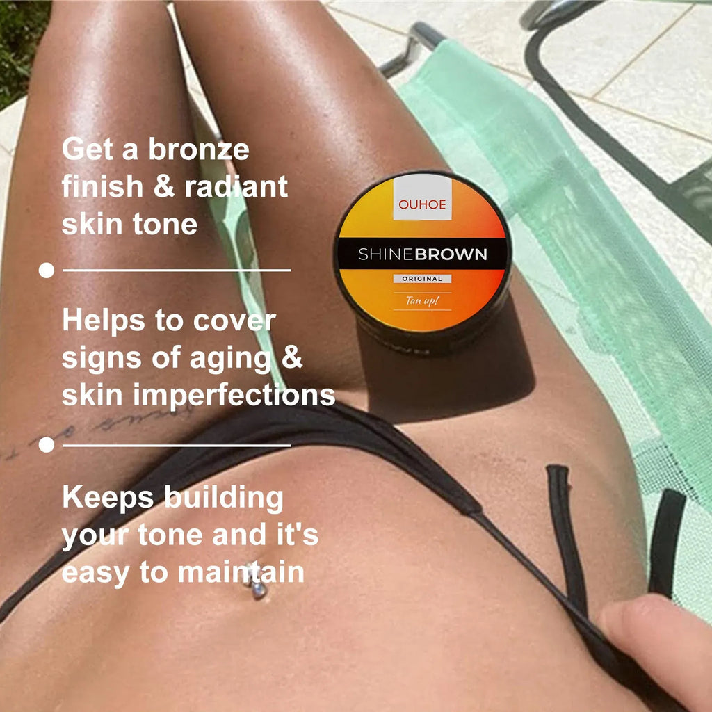 Tanning cream and aloe vera gel after sun repair combination set in 50g or 100g sizes