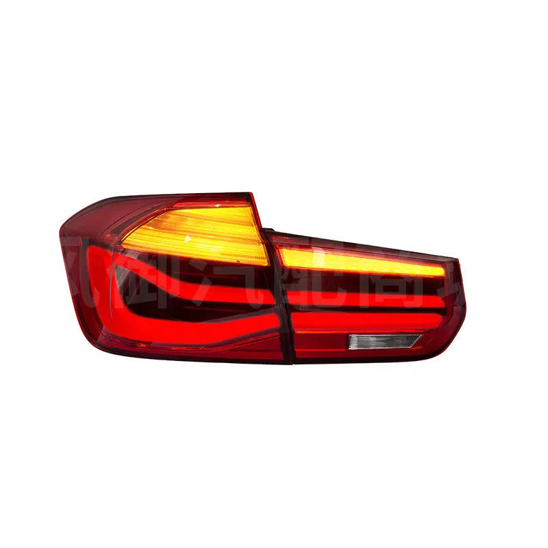 BMW 3 Series LED tail light assembly with streamer steering lights in red or smoked black finish