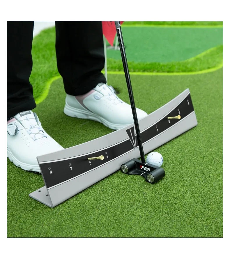 Adjustable golf putter balance simulator with PVC construction for putting practice