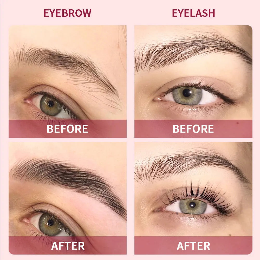 ICONSIGN eyelash and eyebrow dye tint kit with black coffee brown colour options and tools on white background