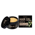 100ml bottle of Moroccan Nut Oil Hair Setting Gel with vitamin E and hyaluronic acid.