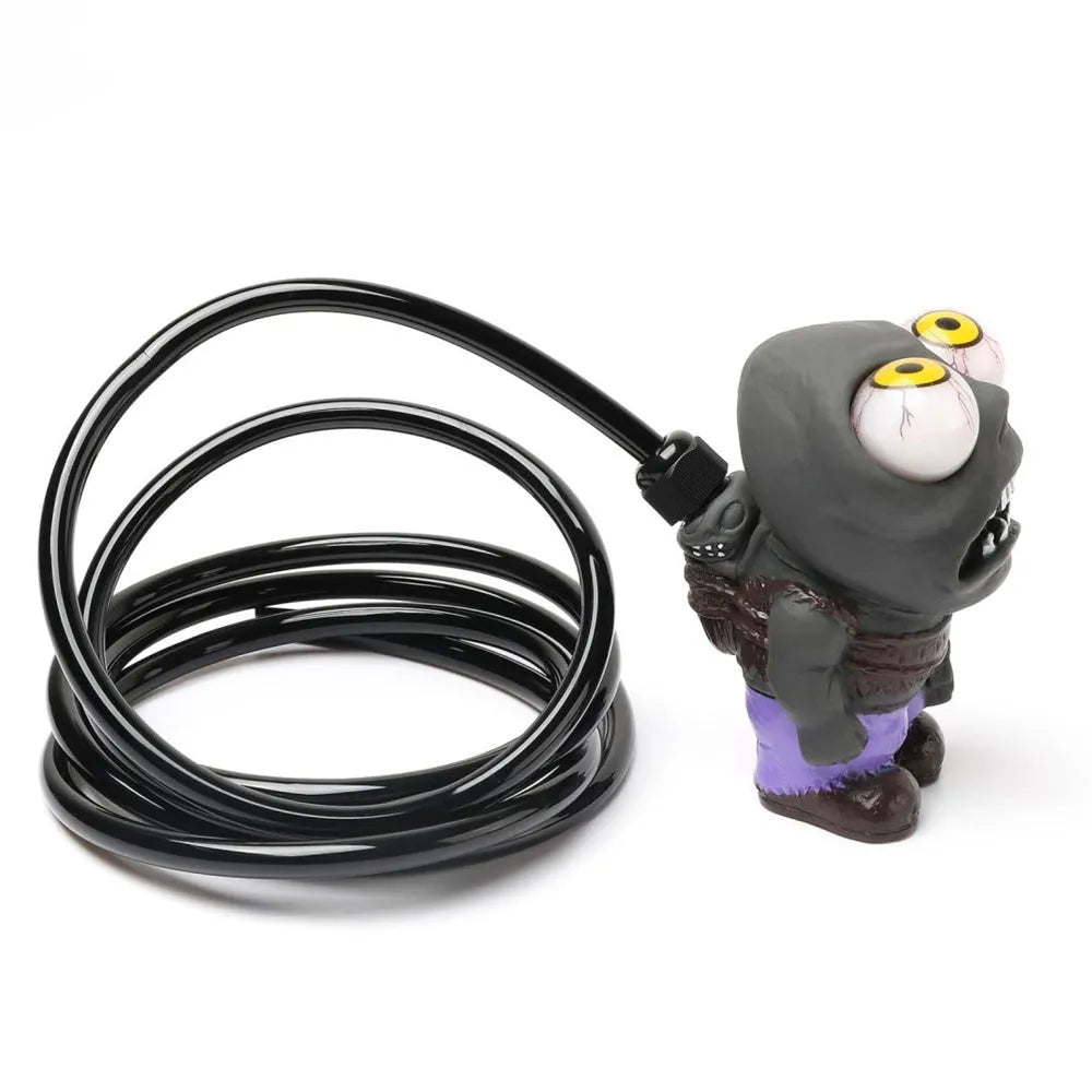 Turbo car blow-off valve ornament kit showing rubber doll, pressure valve, copper connectors and tubing