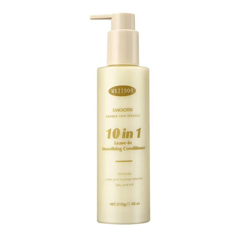 A 210g bottle of wash-free Soft 10-in-1 Hair Conditioner for ladies.