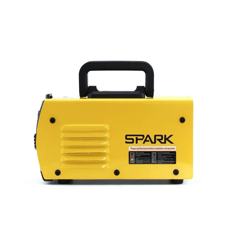 MMA-200MIN DC inverter welding machine with welding tongs, grounding clamps, face shield and brush hangers