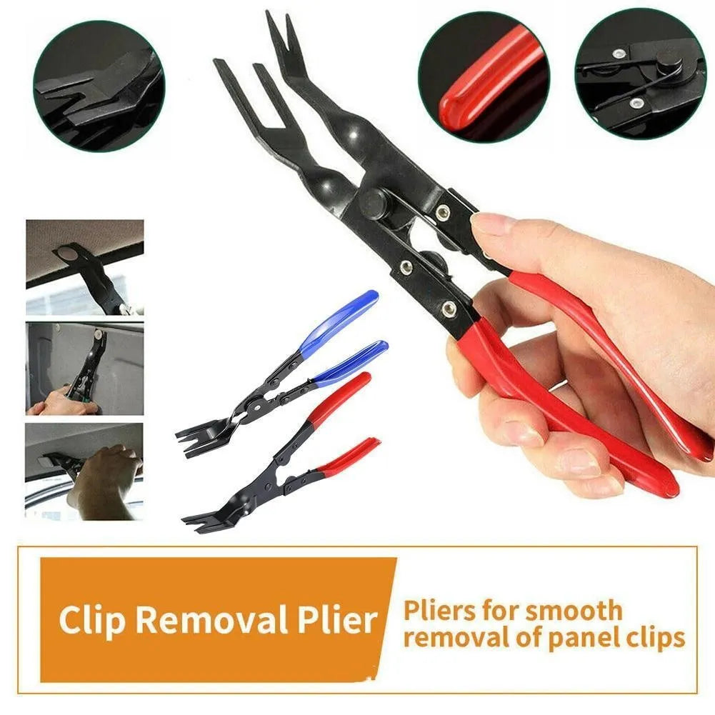 Blue car universal disassembly separator pliers with 240mm length for automotive trim removal