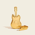 Guitar-shaped creative arts crossbody shoulder bag with adjustable strap in multiple colours