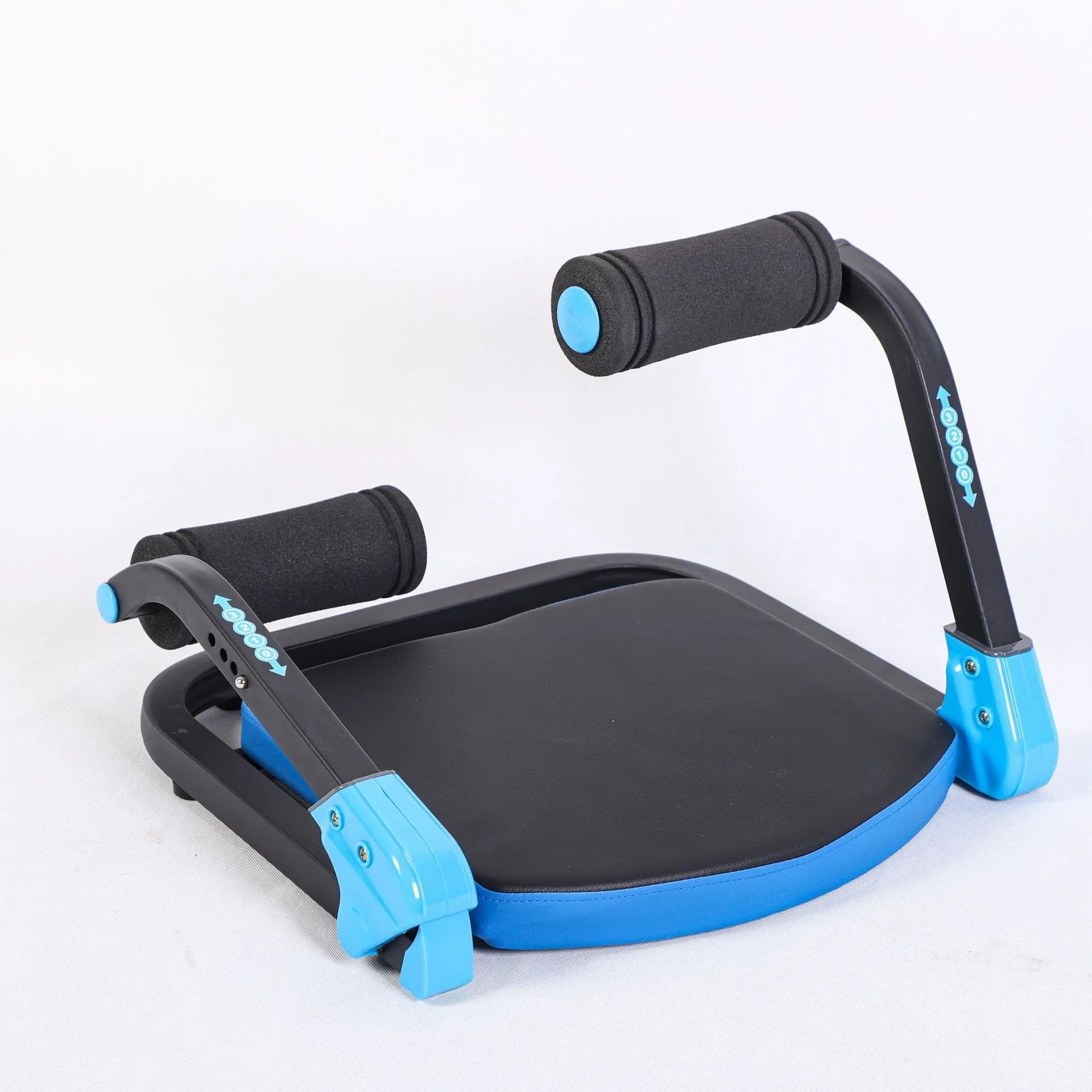 Mini multifunctional abdominal device in sky blue colour for home fitness workouts