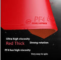 Fast Attack Sticky Classic-50 table tennis racket with anti-rubber, red or black, thick or medium thick sponge.