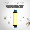 Waterproof USB rechargeable campsite light in black and blue with 200m exposure distance outdoors