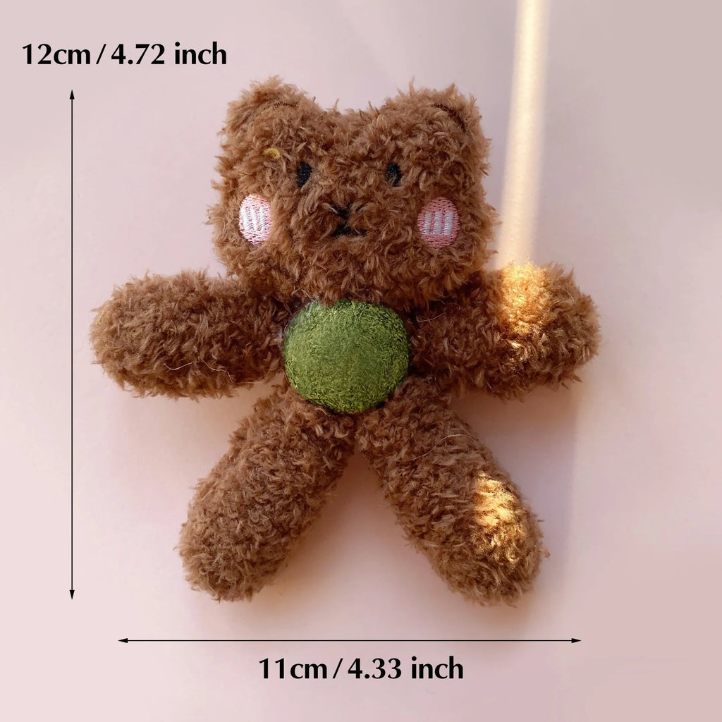Edible catnip ball chewing toy for cats in animal designs measuring 12.5cm