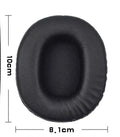 Black PU leather replacement headphone covers for Sony MDR-1R model, shown as a pair.
