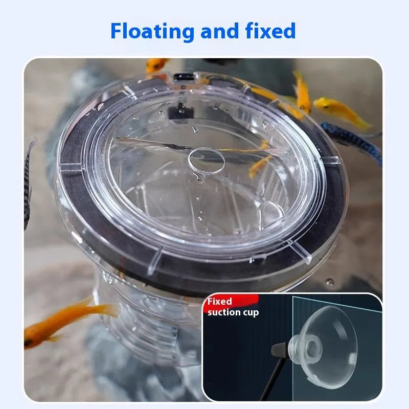 Fish tank incubator breeding box acrylic isolation box floating incubation barrel in large blue