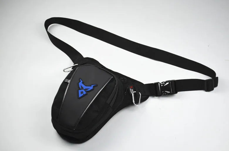0105MC motorcycle riding leg bag in 1200D Oxford cloth, shown in one of four colours.
