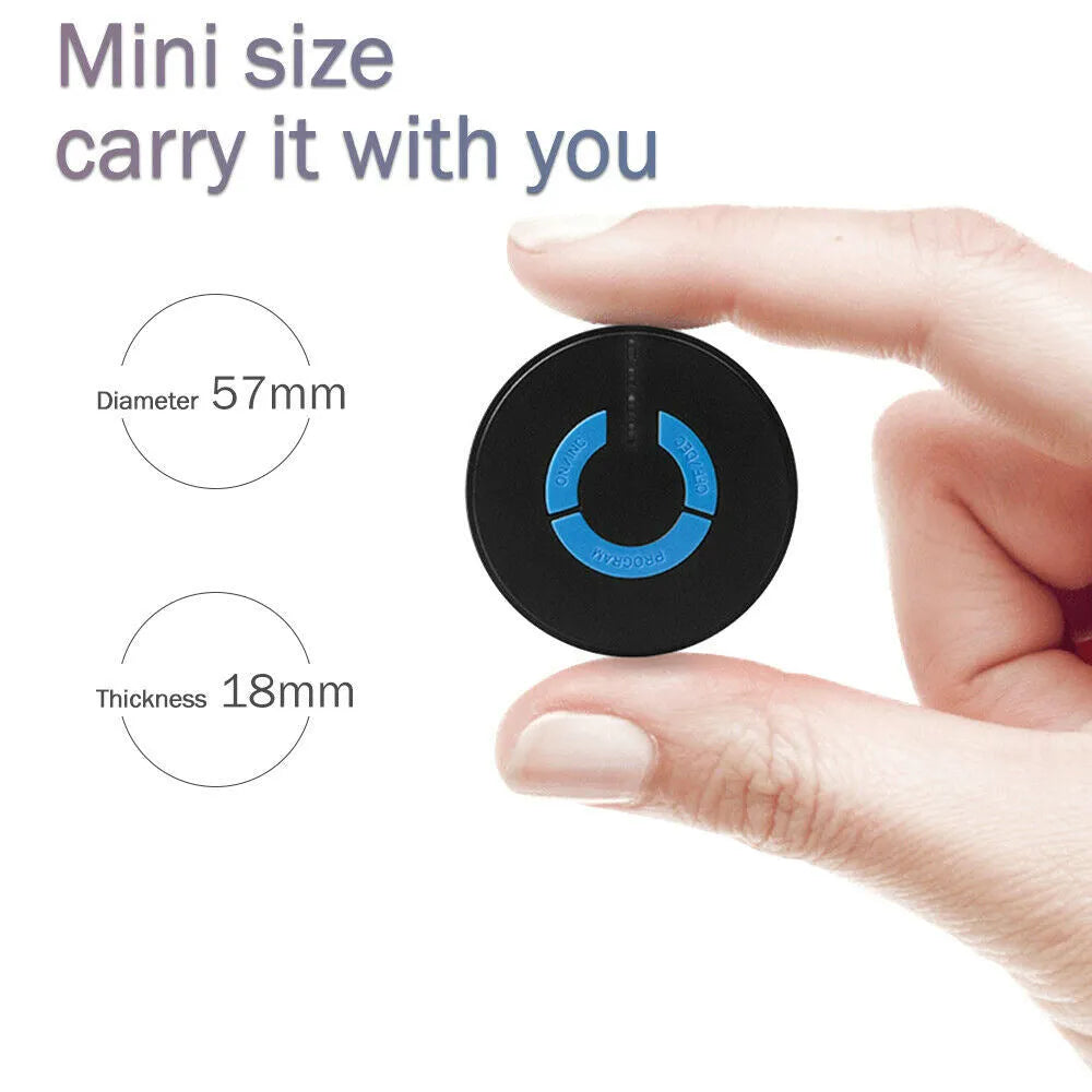 Mini electric shoulder and neck massager with massage patches, 15x7x2.3cm, black, rechargeable or battery powered