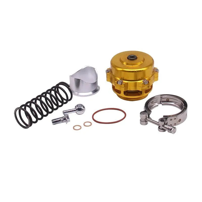 Aluminium alloy automotive bypass valve with 50mm diameter in multiple colour options