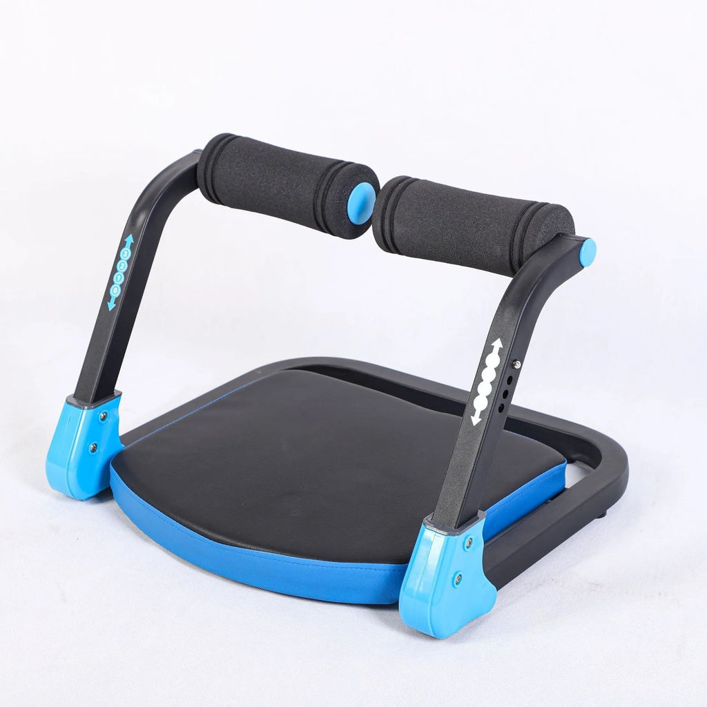 Mini multifunctional abdominal device in sky blue colour for home fitness workouts