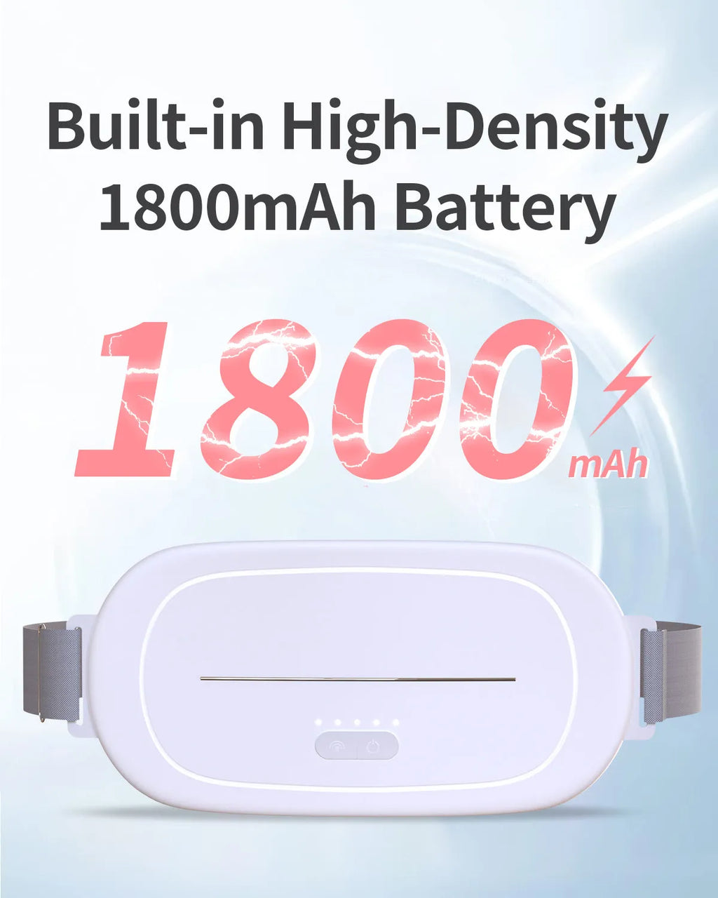 White uterine warming device for menstrual discomfort and postpartum recovery