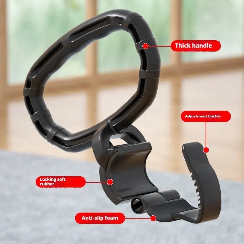 Black PP adjustable kettlebell handle with 21x19cm dimensions for home strength training