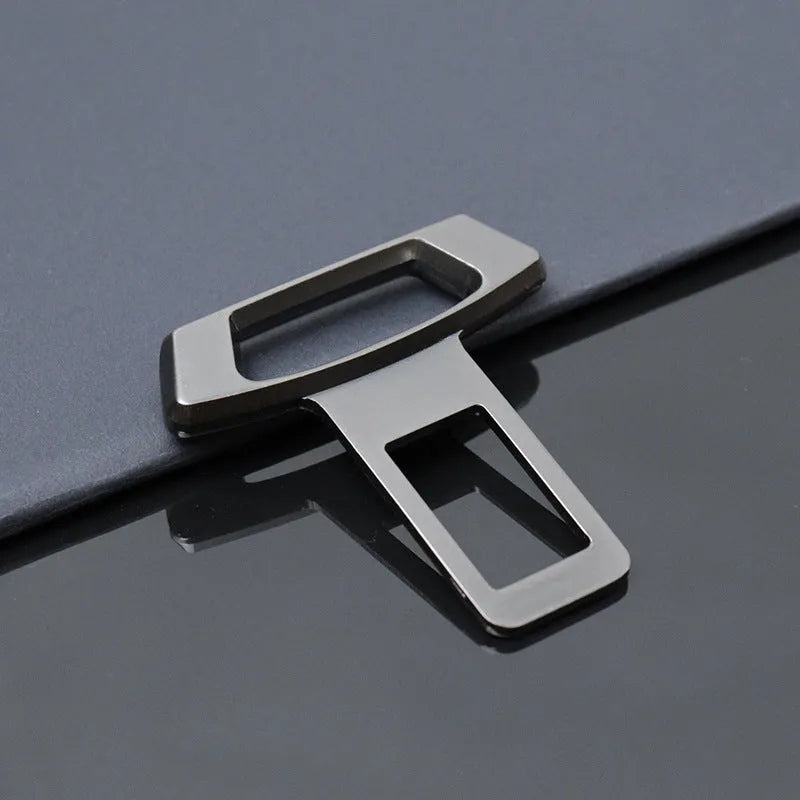 Metal car interior door pin silencer insert shown in matte black, gold, and silver colour options