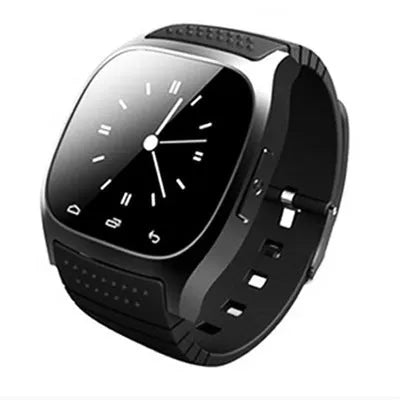 Smart Bluetooth sports watch in white, blue or black colours compatible with iPhone and Android