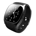 Smart Bluetooth sports watch in white, blue or black colours compatible with iPhone and Android