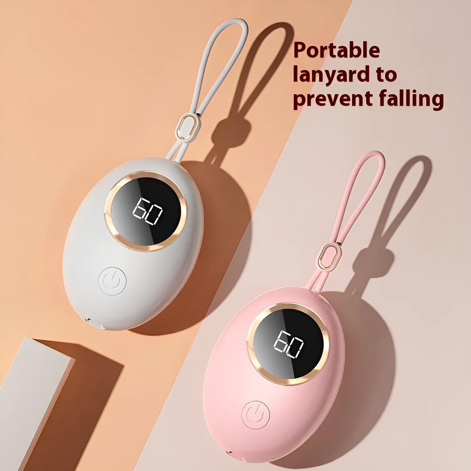 USB digital hand warmer heating pad in chosen colour with display.