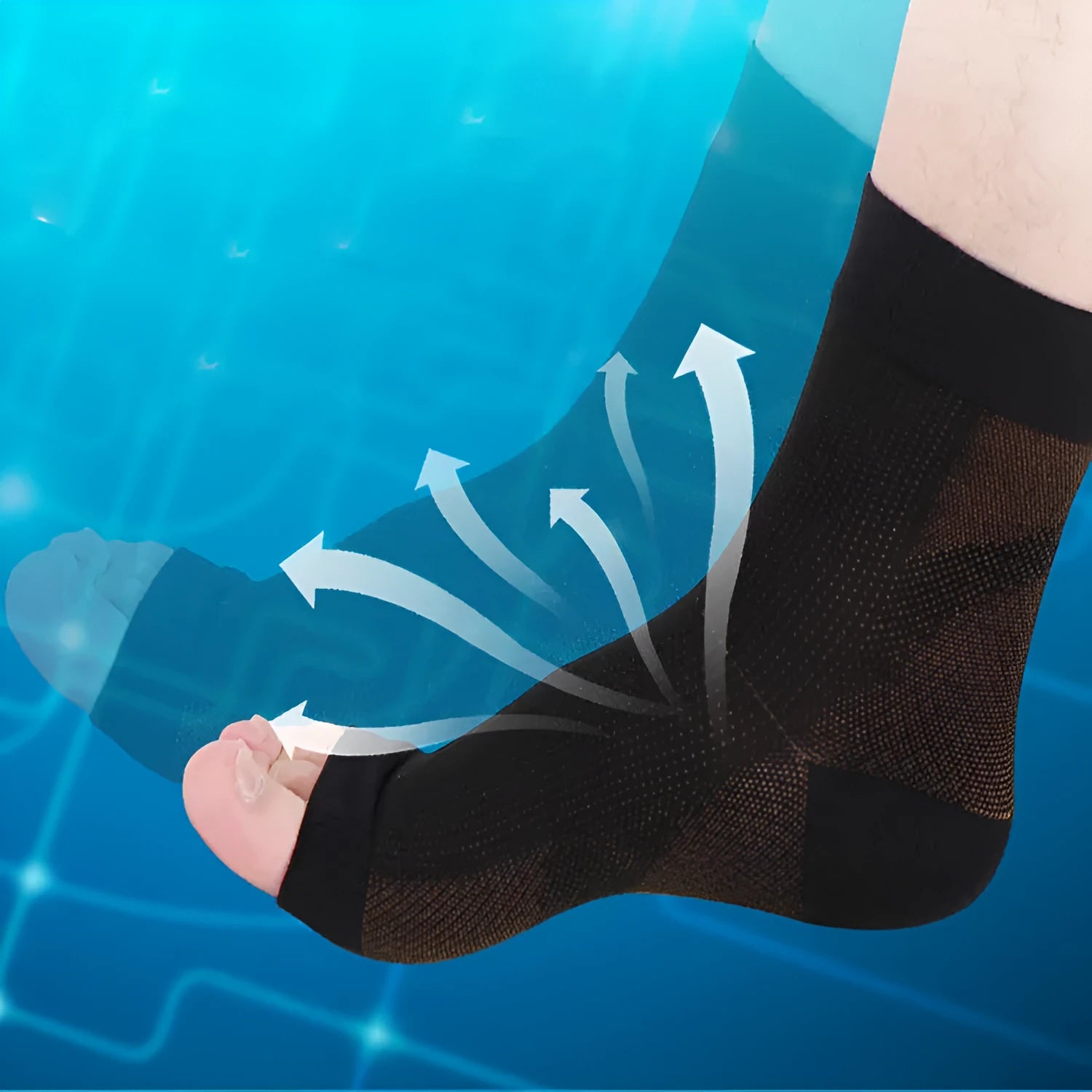 Compression foot sleeve for men women anti fatigue ankle support breathable nylon moisture wicking