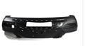Black plastic car bumper replacement cover for 4x4 or SUV vehicles.