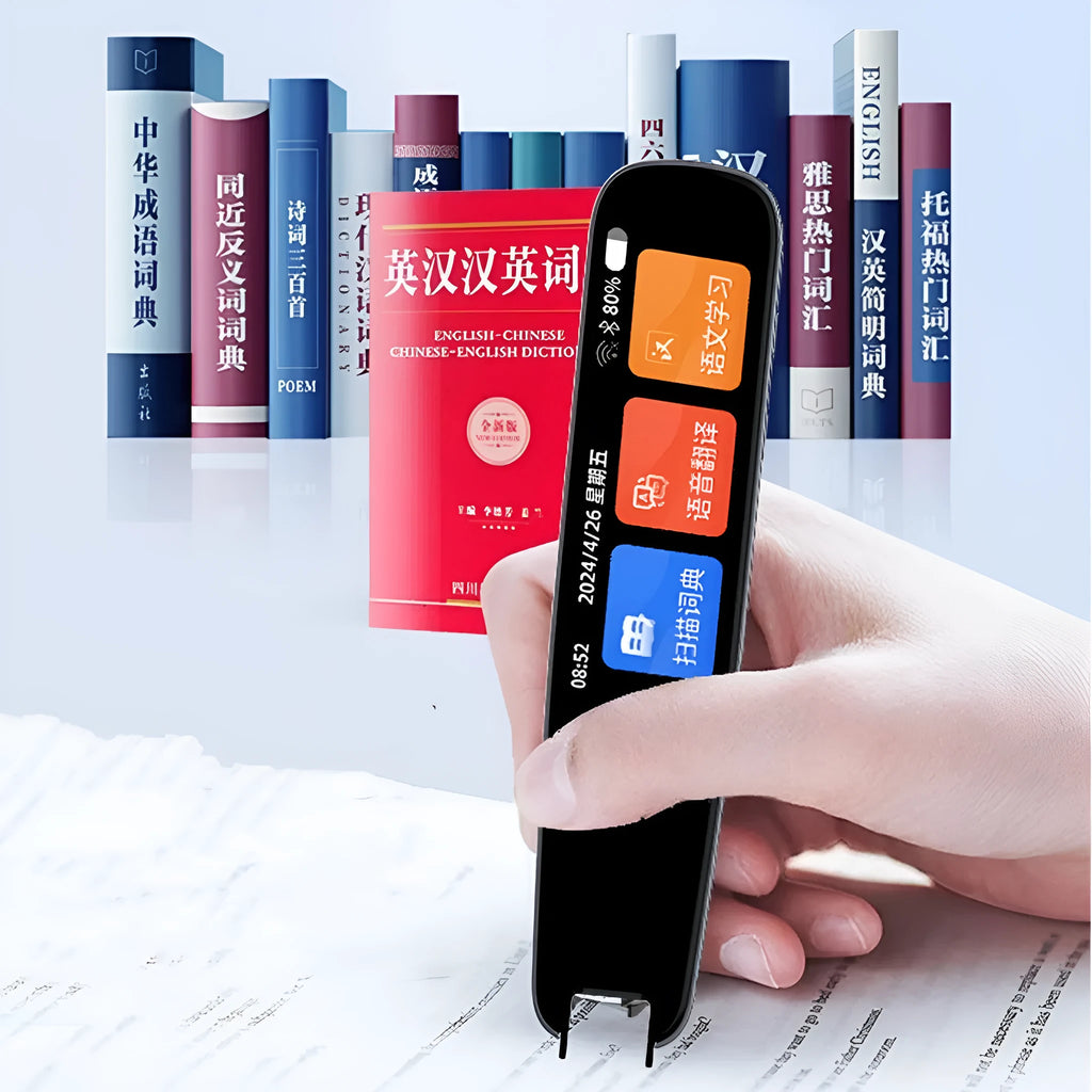 Universal offline talking scan translation pen for English study in dark gray or white colour