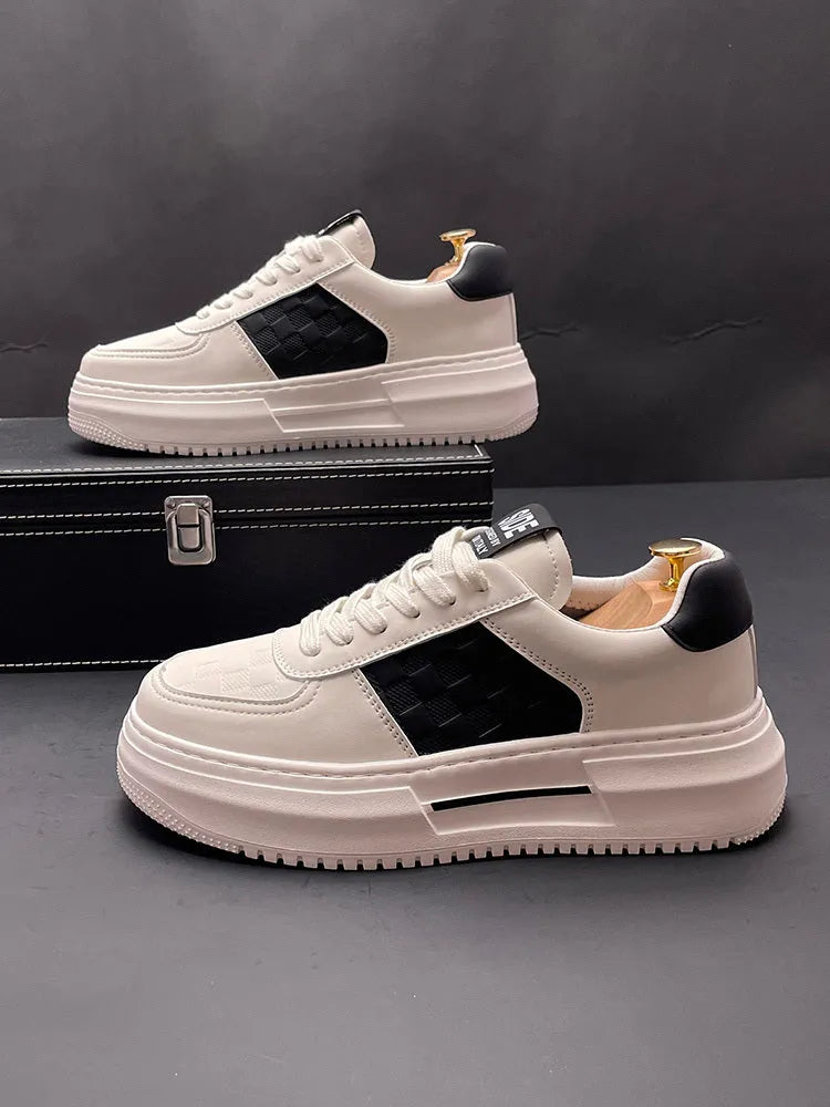 Unisex casual sports shoes in white-green and white-black colours with cloth upper and rubber foam sole
