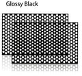 Car taillight honeycomb shape creative sticker film 48x30cm in bright black finish