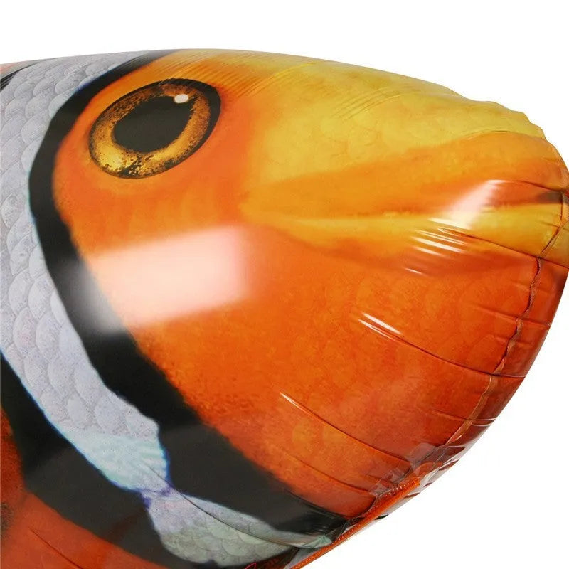 Remote control shark air swimming balloon toy with infrared controller floating indoors