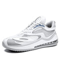Men's Space Black casual height increasing trainers with air cushion and rubber sole.