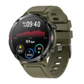 T30 Smart Watch in black on wrist showing touch screen with health metrics.