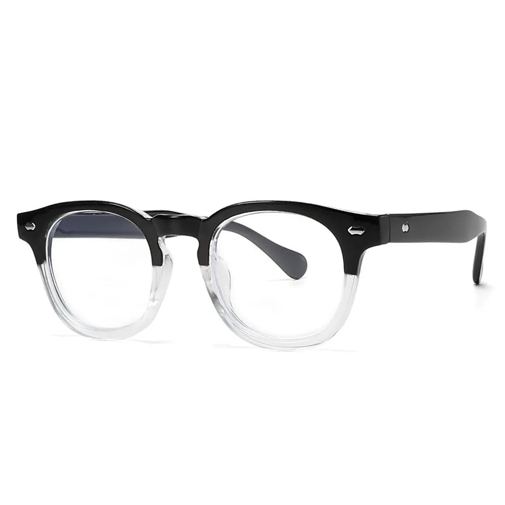 Simple round rim sunglasses with plastic frames available in multiple colour variations