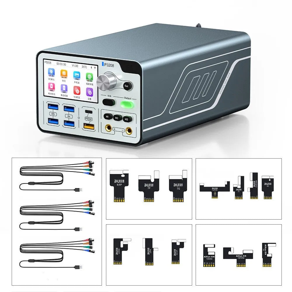 320W intelligent regulated power supply meter with 3-inch IPS display and connection ports
